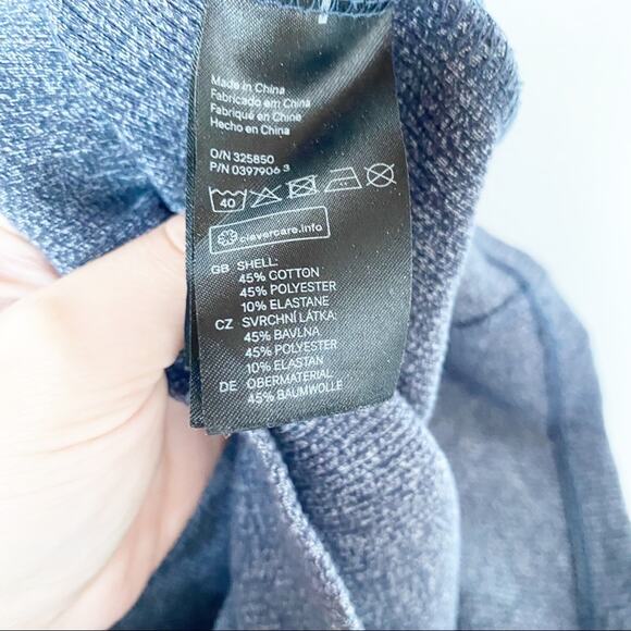 H&M Ribbed Jersey Open Back Dark Blue Marl Dress Size 2 - Picture 8 of 10